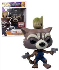 POP! Marvel: Guardians of the Galaxy Vol. 2 - Rocket with Groot (Marvel Collector Corps Exclusive) #211